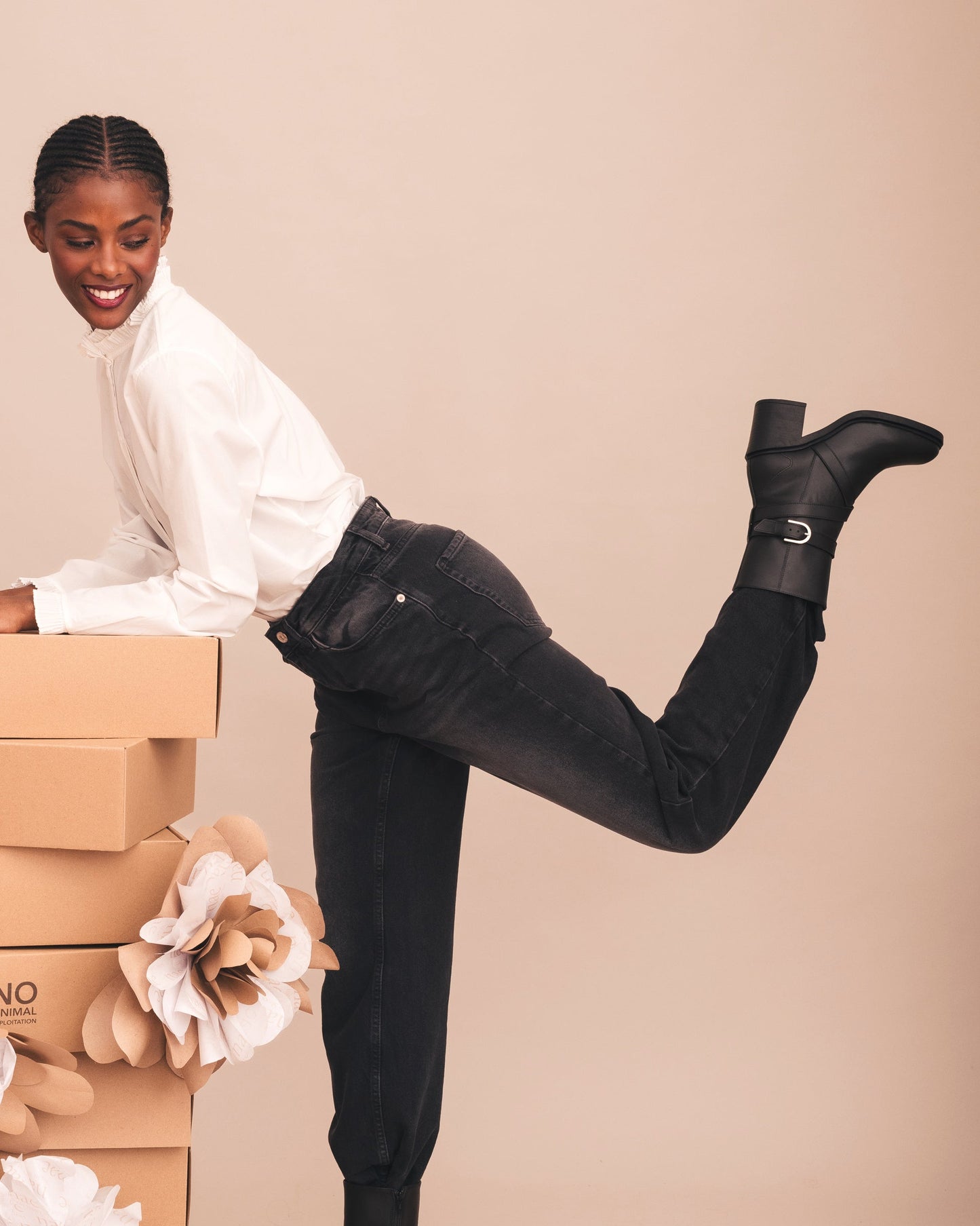 Tulai Stivaletti Vegani con Tacco