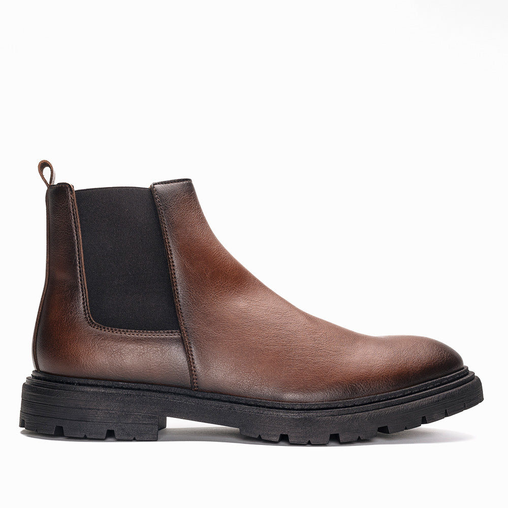 Lukas Brown Vegan Boots – NAE Vegan Shoes - Main Image