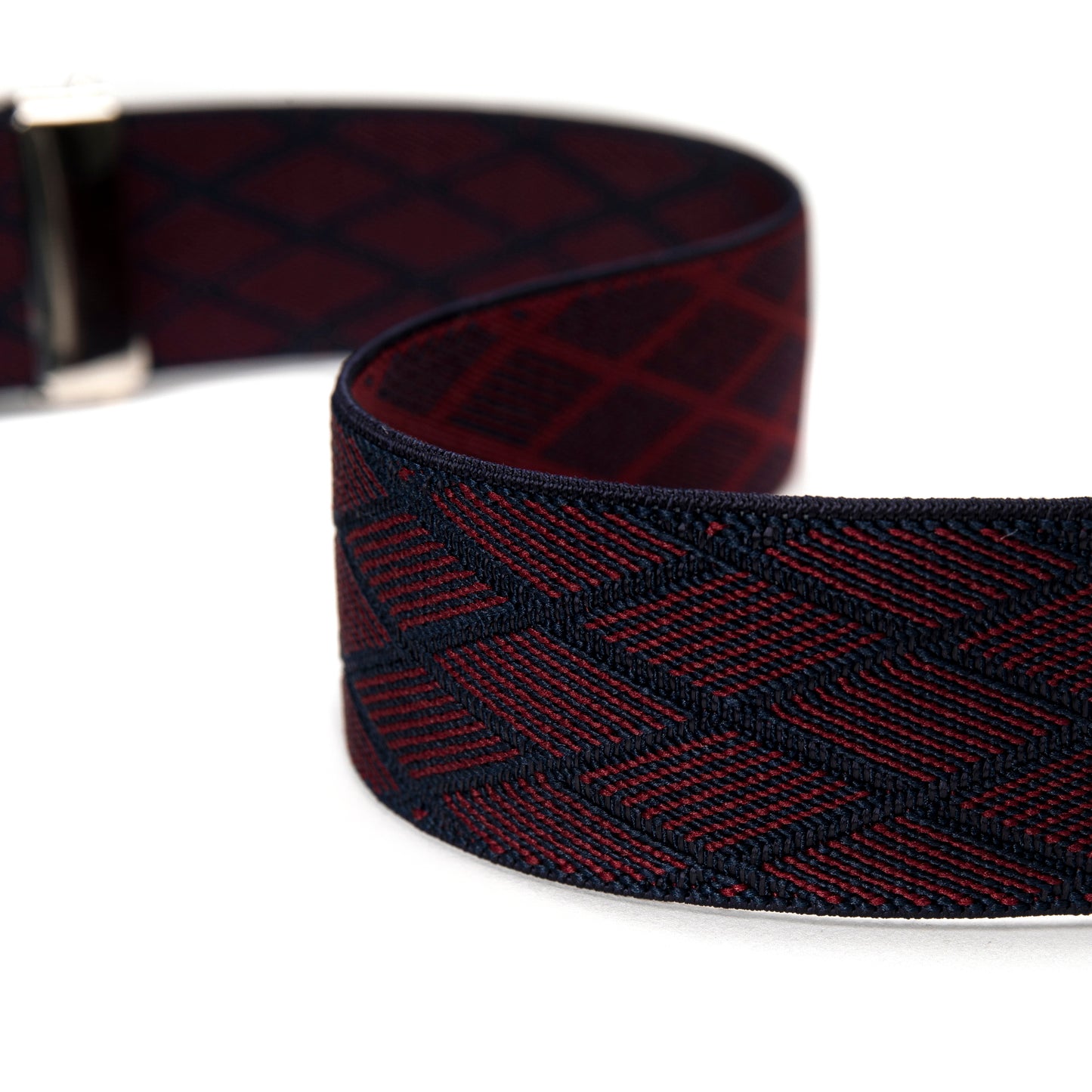 Diamond pattern straps of vegan men suspender | NAE Vegan Shoes