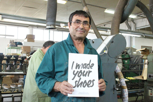 Who made your shoes banner campaign NAE