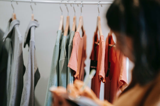 dresses hanging from a hanger