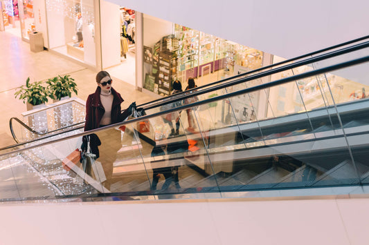 mechanic stairs on shopping