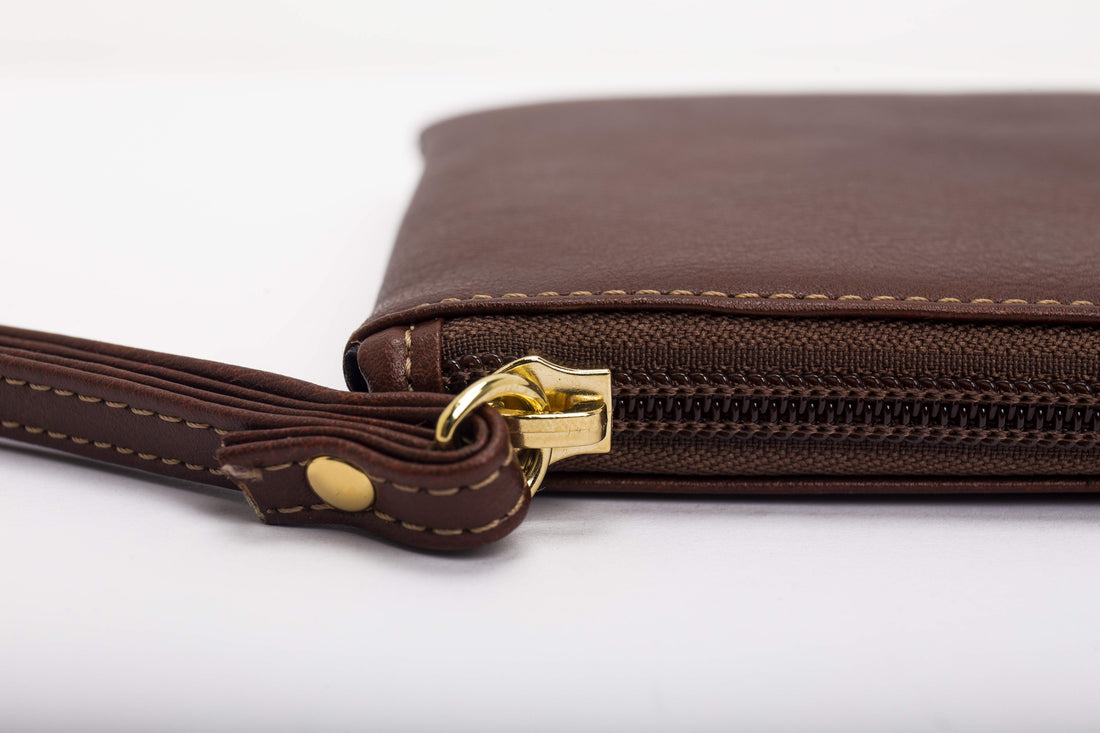 Vegan wallet for women brown microfiber | NAE Vegan Shoes