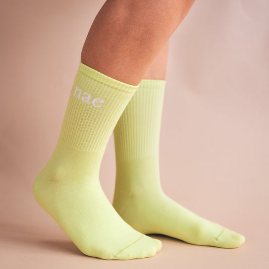 green socks of organic cotton from nae vegan shoes