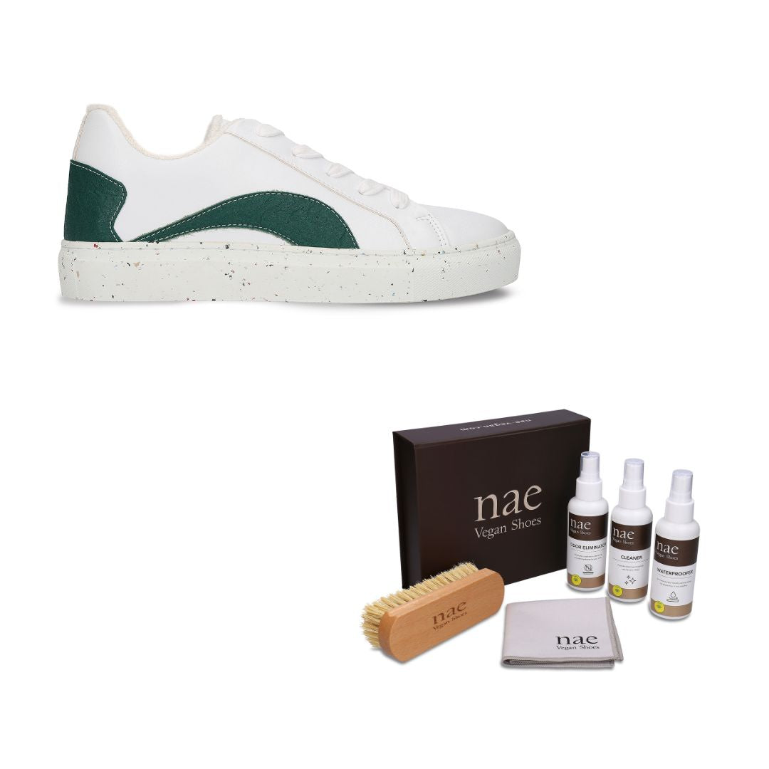 Pack kit shoe care and vegan trainers made with sustainable materials | NAE