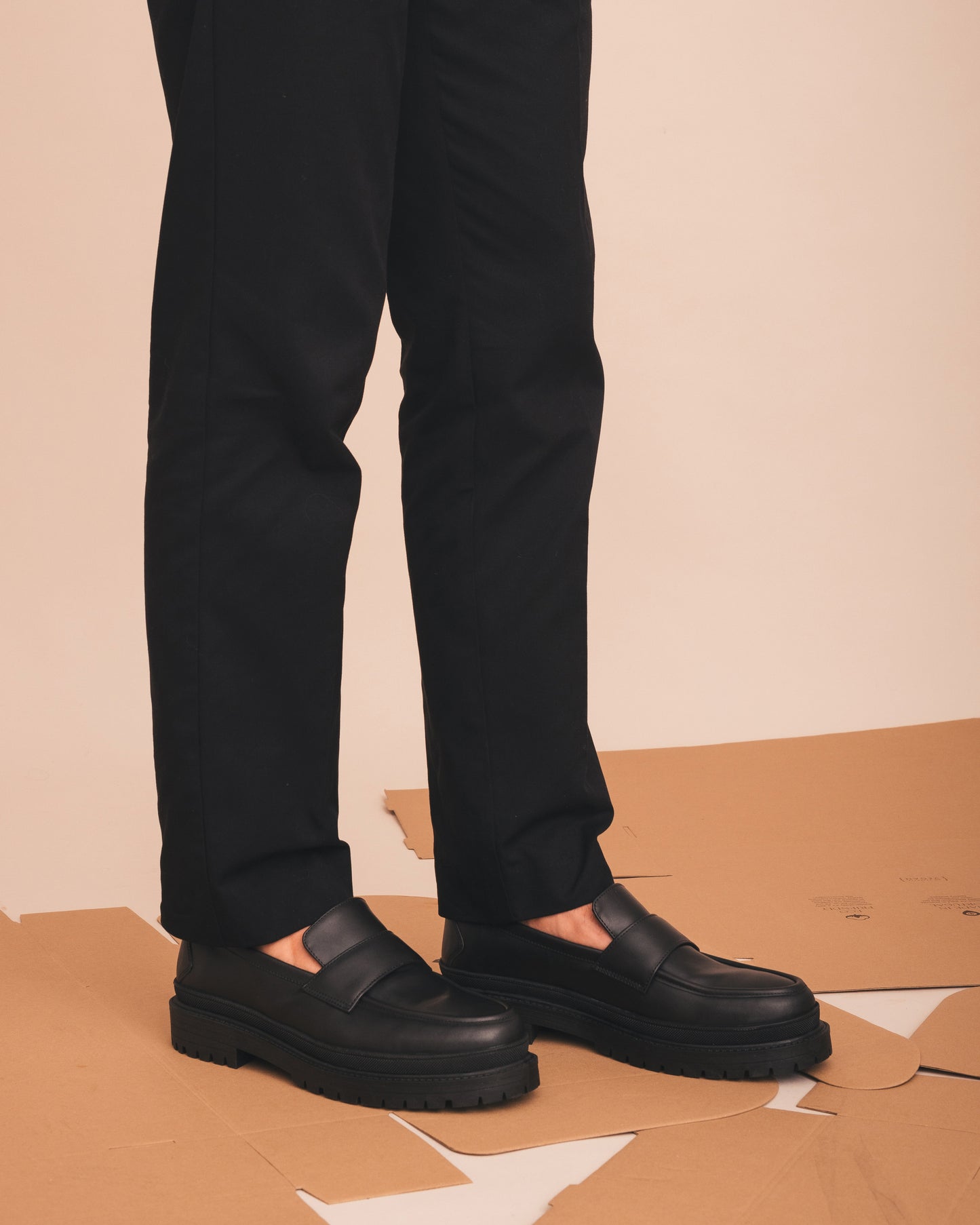 Vegane Loafer für Herren Cesar Schwarz