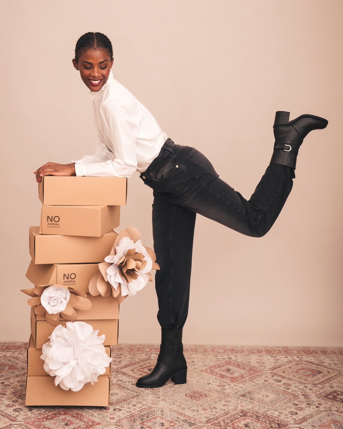 Tulai Bottes Véganes à Talon