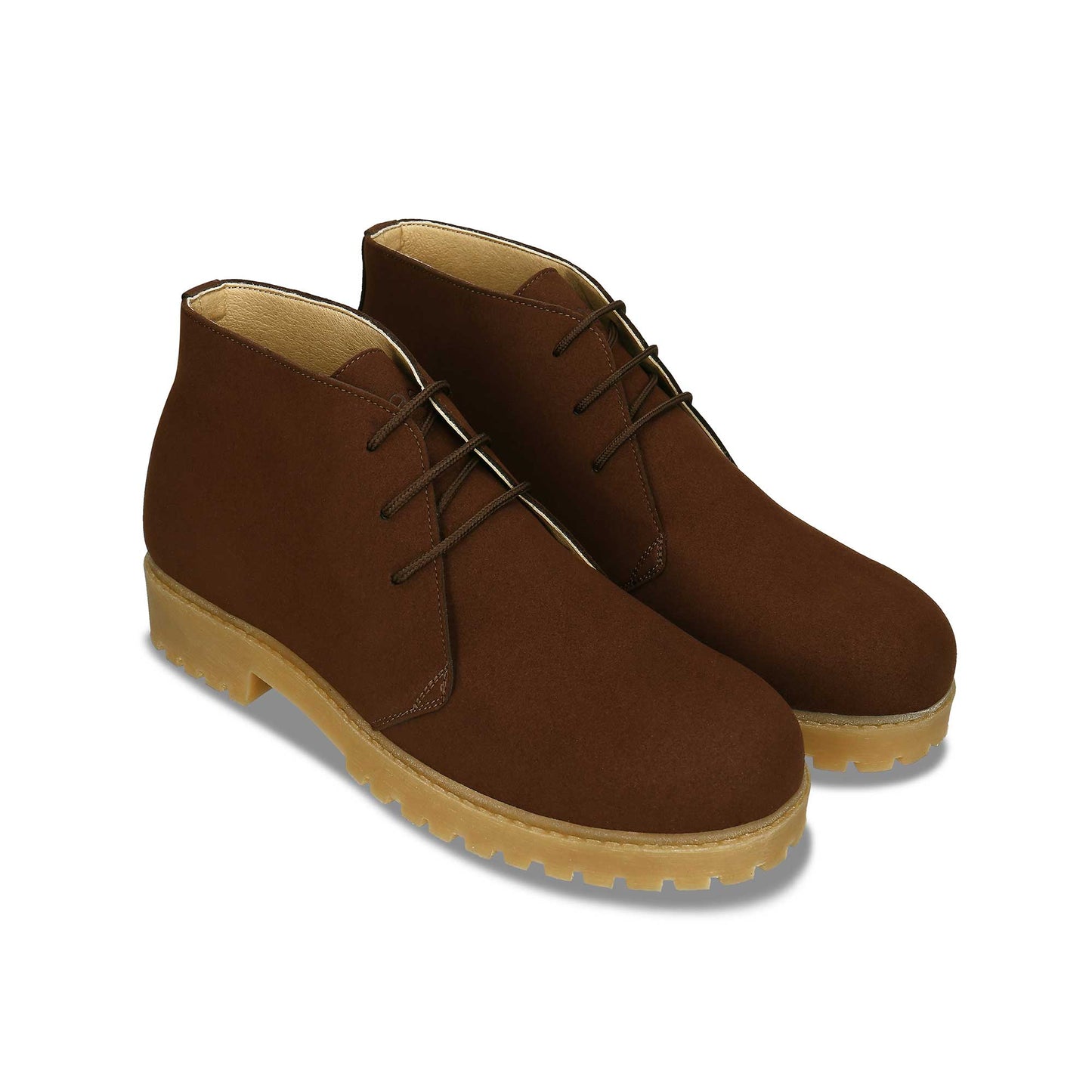 Vegane Herren Desert Stiefel aus braune nachhaltige Mikrofasern | NAE Vegan Shoes