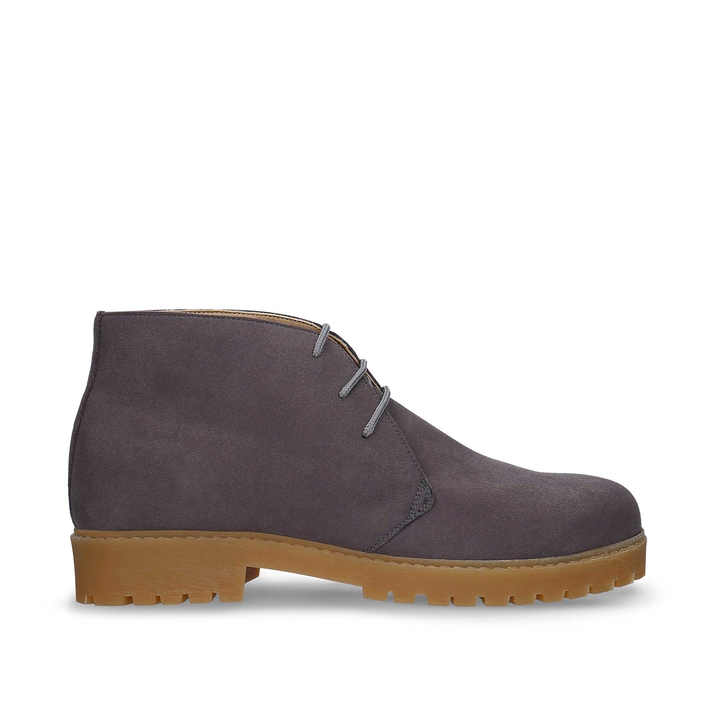 Botas de hombre desert chukka en ante vegano gris | NAE Vegan Shoes