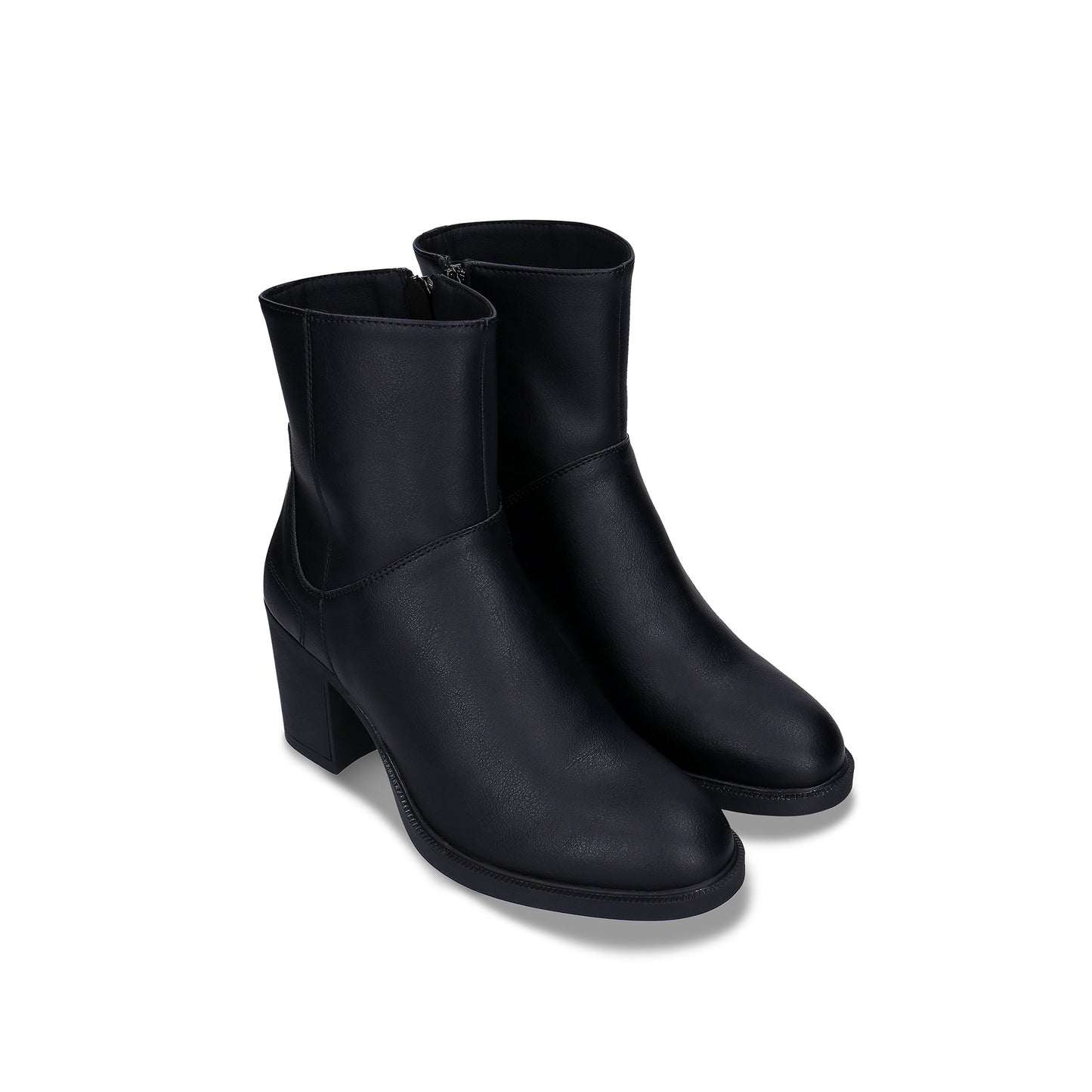 Damen Boots aus Schwarz vegane Leder mit Zip | NAE Vegan Shoes