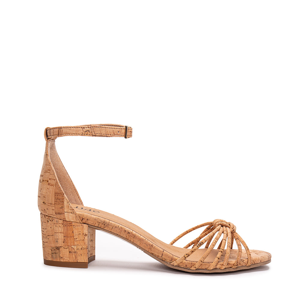 Women heels sandals crafted from natural cork | NAE Vegan Shoes