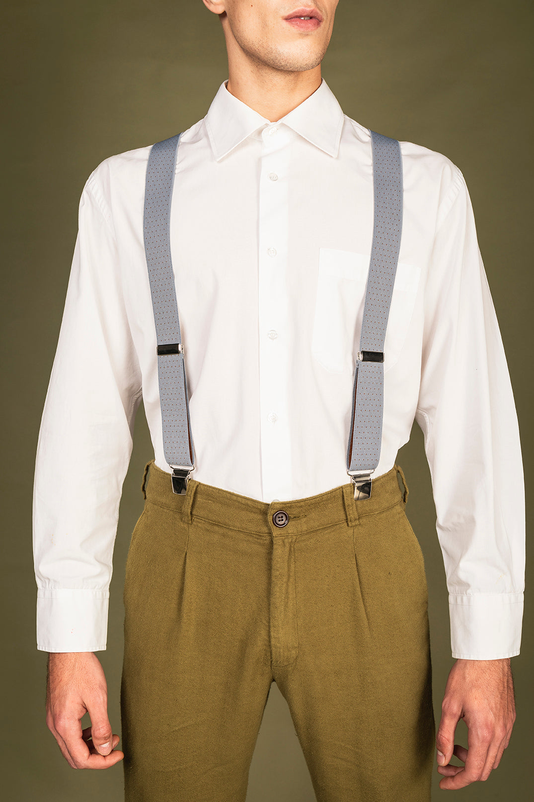 Men Y shape clip suspenders dress | NAE Vegan Shoes