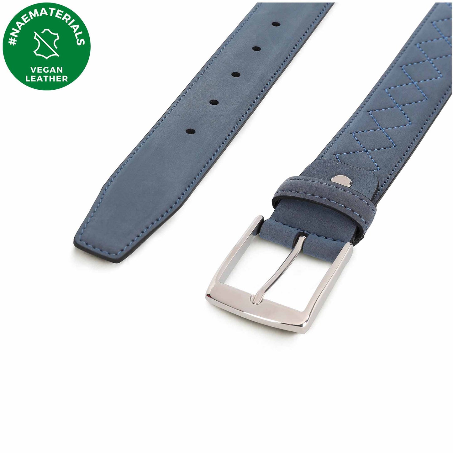 detailed on men belt crafted from sustainable microfibers | NAE Vegan Shoes