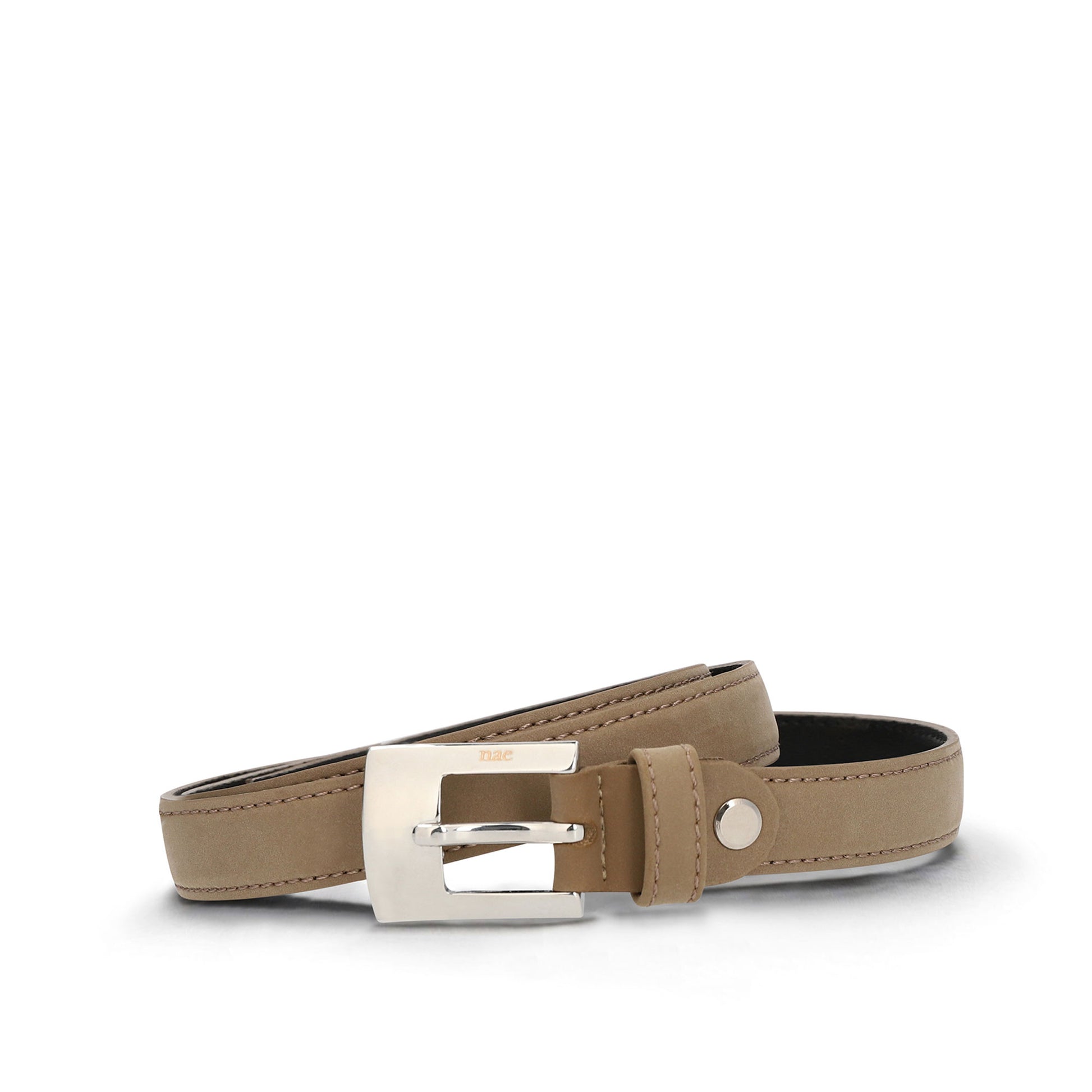 Women belt fashion beige on vegan Nubuck | NAE