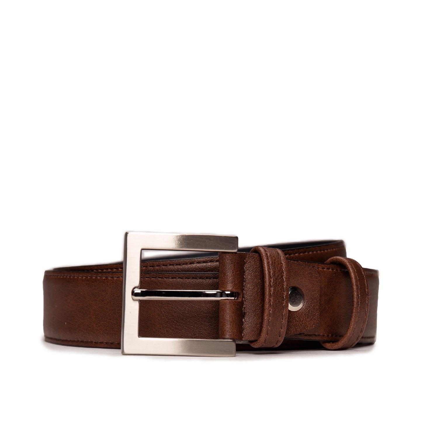 Men brown belt confident minimalist timeless | NAE Vegan Shoes