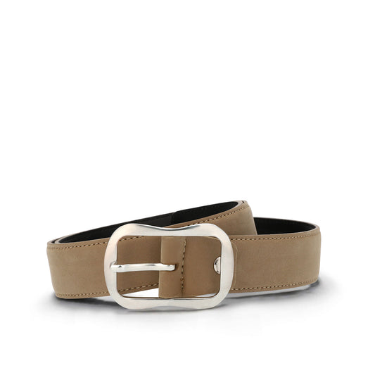 Women beige belt vegan modern and elegant with buckle nubuck effect | NAE Vegan Shoes store accessories