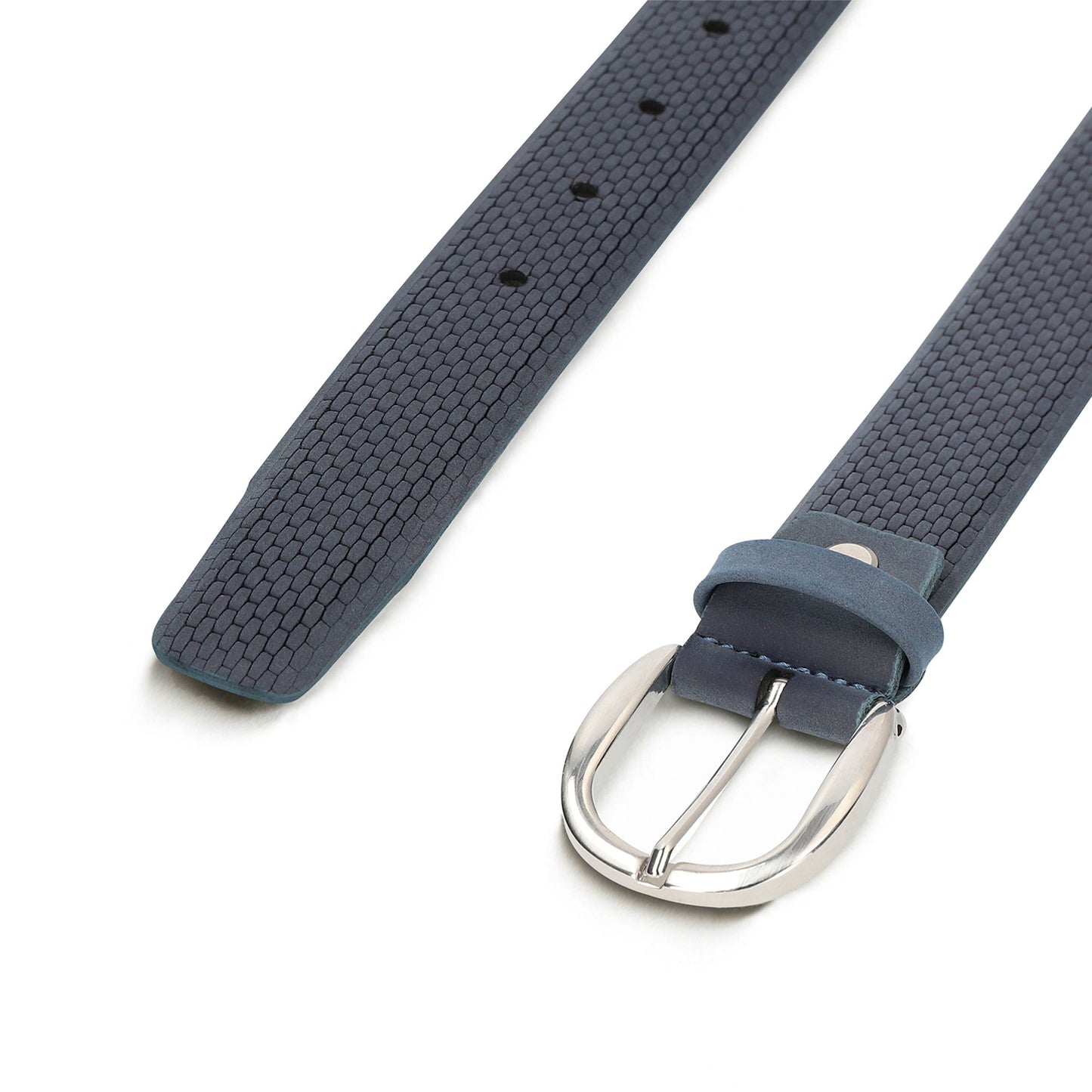 tapered tip and round buckle belt on microfiber | NAE's store