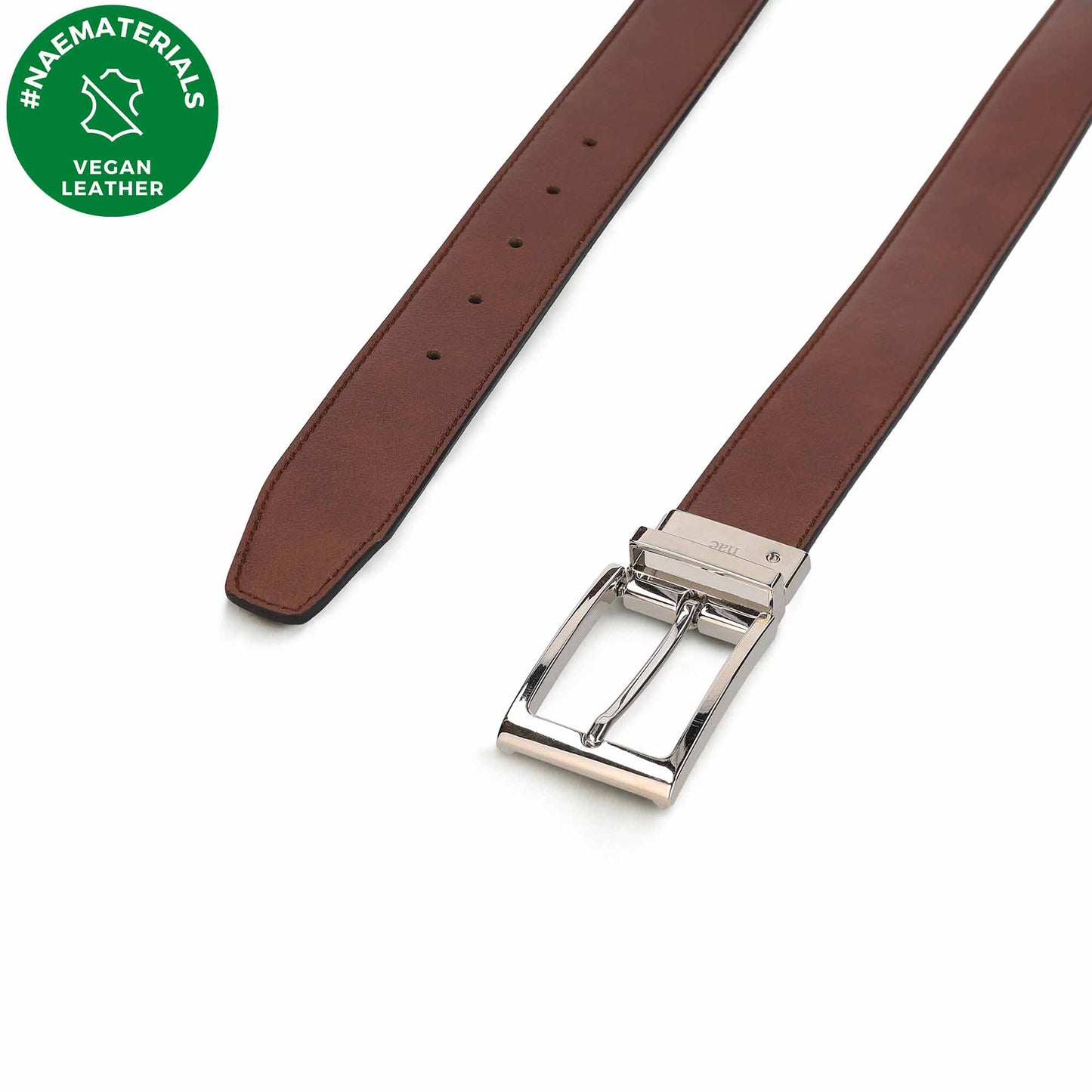 Ceinture réversible homme cuir végan de robe ville élégante et formelle | NAE Vegan Shoes