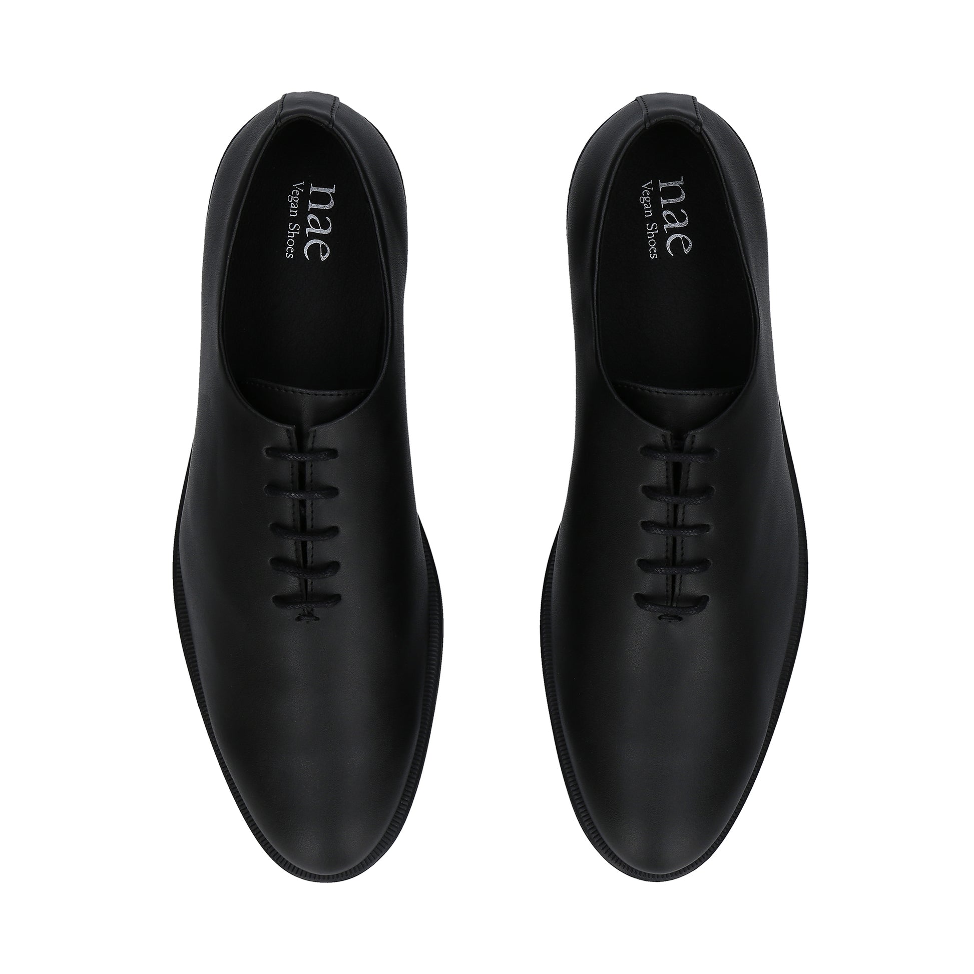 Scarpe vegane uomo oxford in Apple Skin nero di abito elegante stringhe piatte