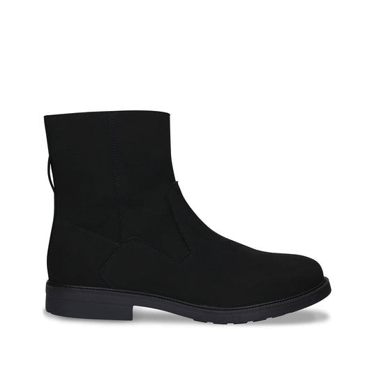 Men black ankle boots crafted from vegan suede | NAE Vegan Shoes