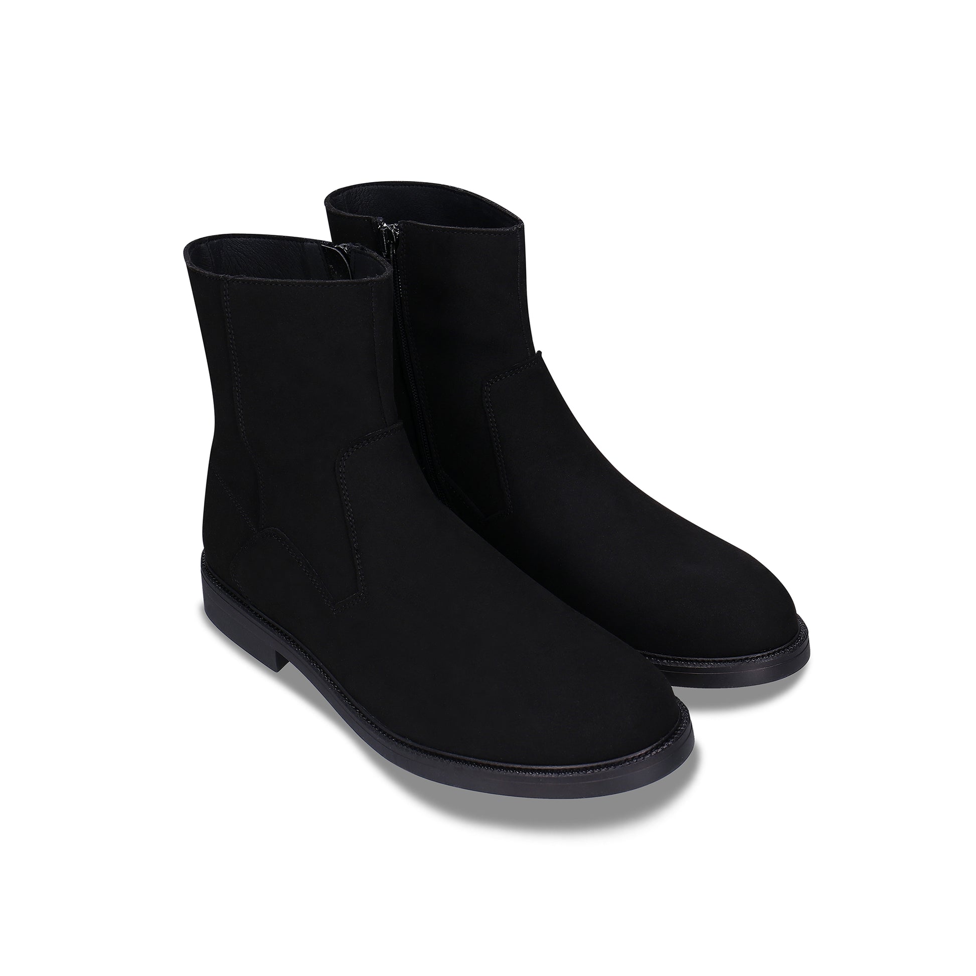 Botines negros de hombre en ante vegano | Tienda NAE Vegan Shoes