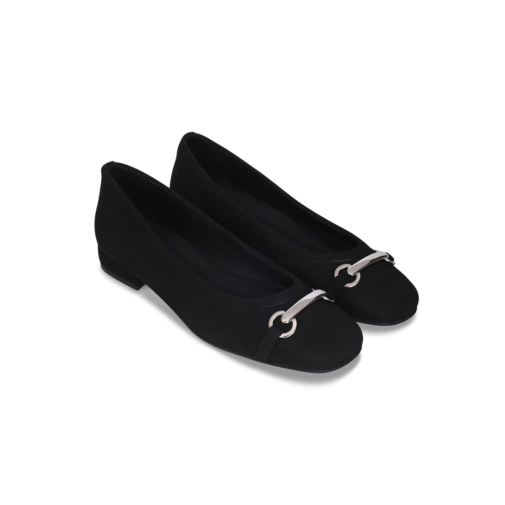 CLAIRE ballerine vegan noire, une chaussure plate soignée pour le bureau