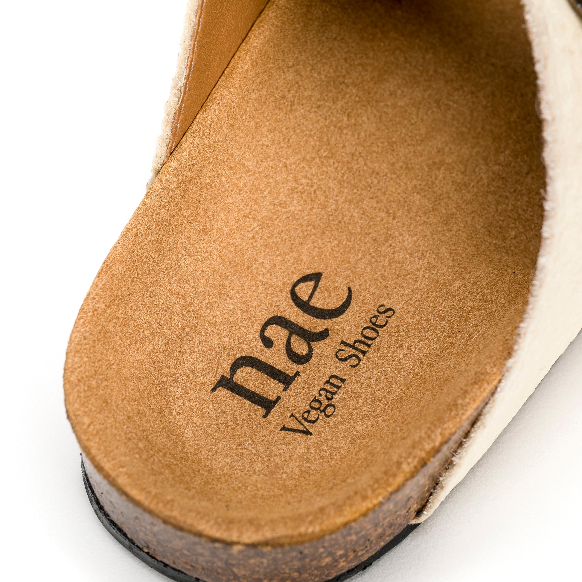 footbed with logo printed from NAE Vegan Shoes