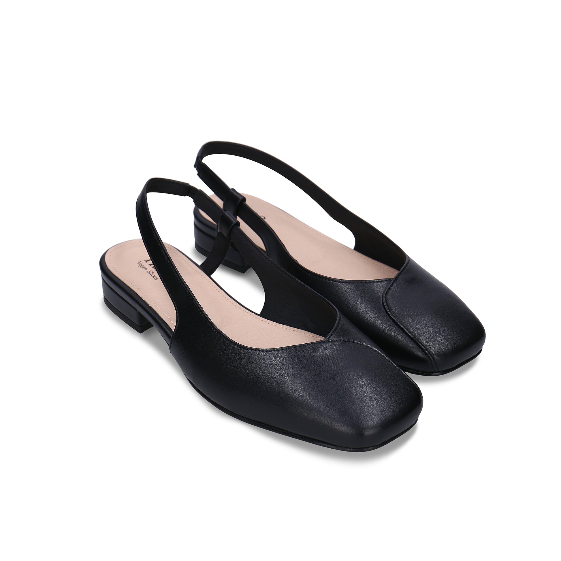 Diana Black Flat Vegan Shoes – Chic and Sustainable Footwear – NAE