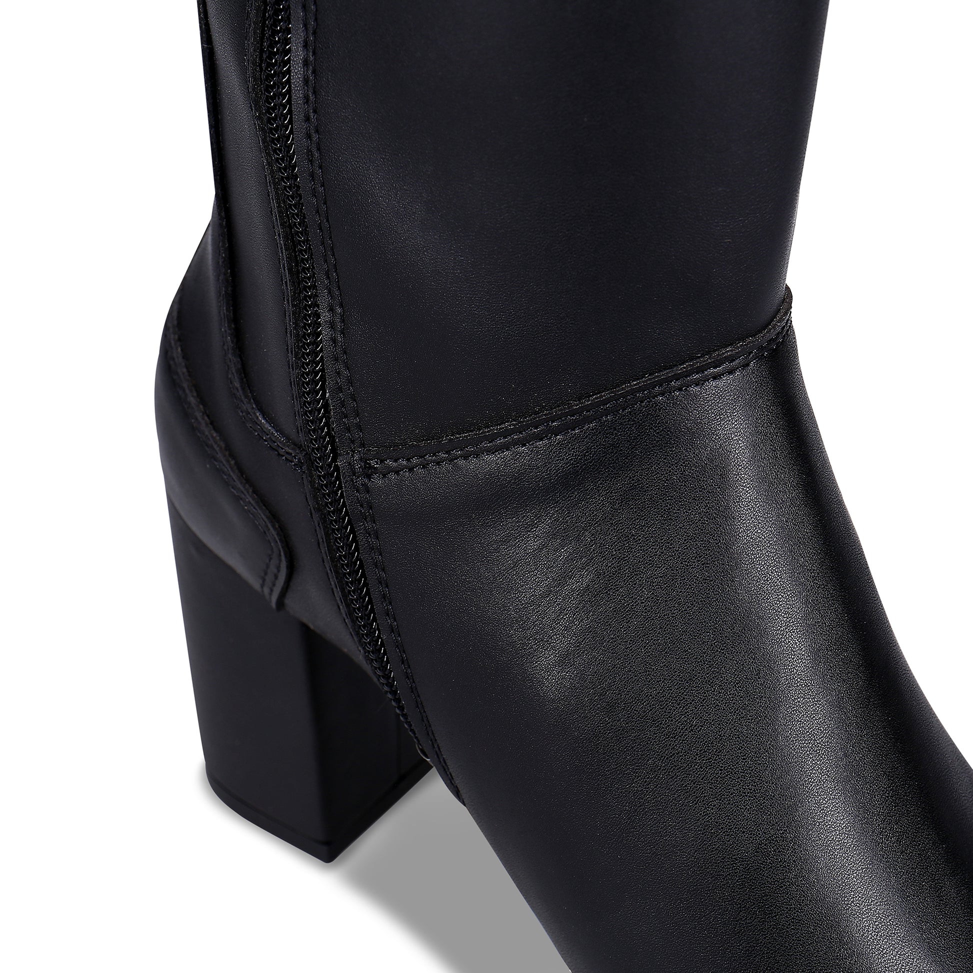 Vegan Boots Online Shopping Greta Black Vegan High Knee Boots