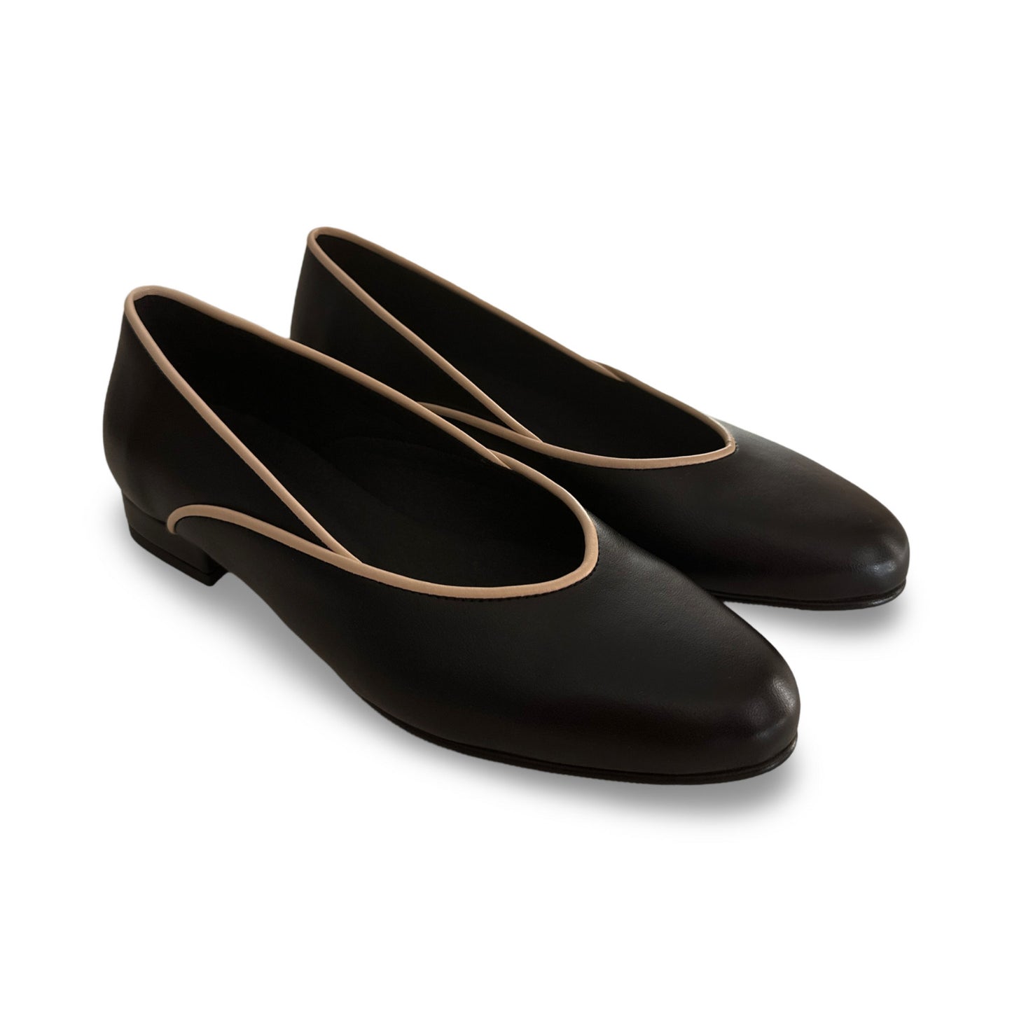 Women ballerina black shoe vegan