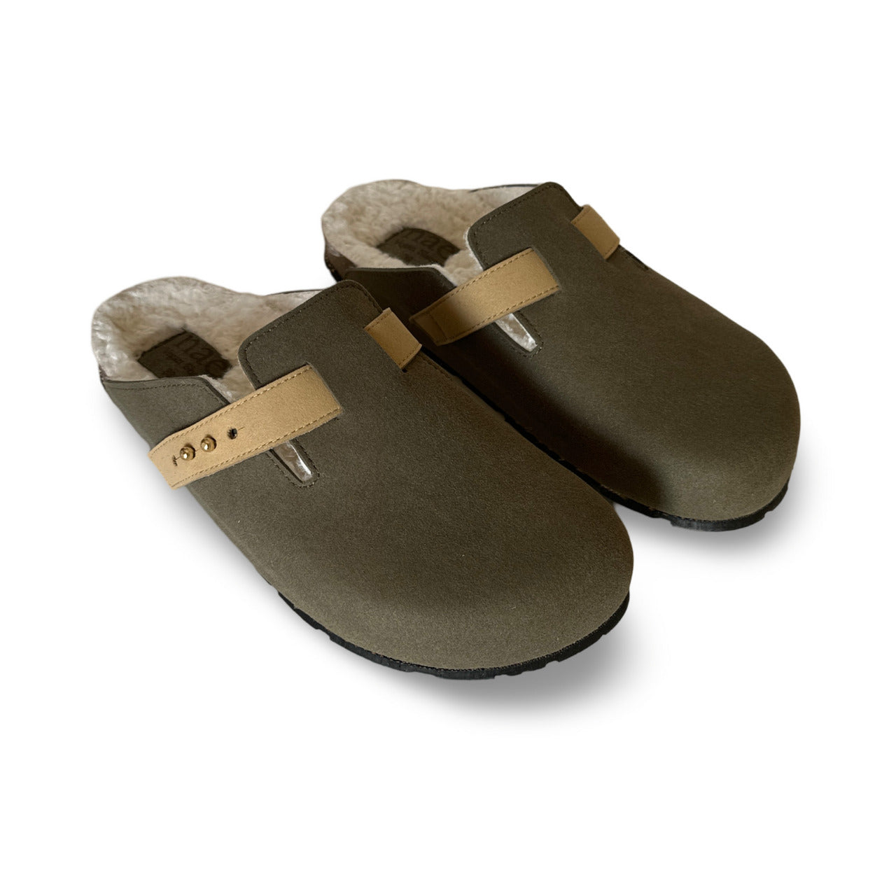 chaussons véganes sabots unisexe coton bio rembourré liège naturel pneu recyclé