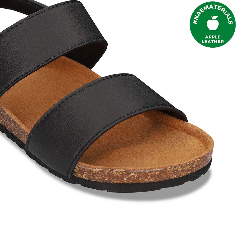 Sandali unisex vegani in Apple Skin tallone scoperto imbottito sling back fibbia | NAE