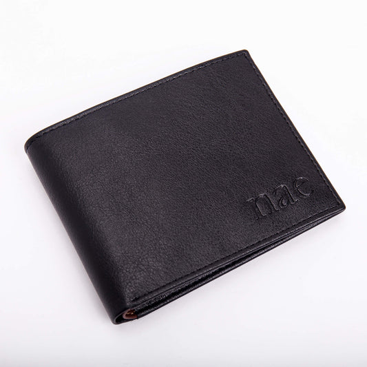 Vegan Wallet Trifold Cardholder Photo ID Folding Case Inner Divider Compartment | NAE