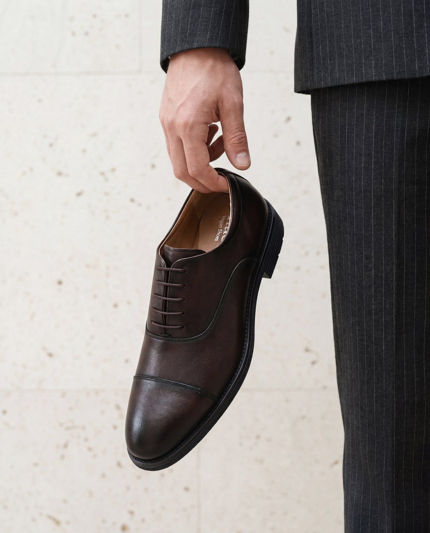 BEN Brown Vegan Oxford Shoes Men