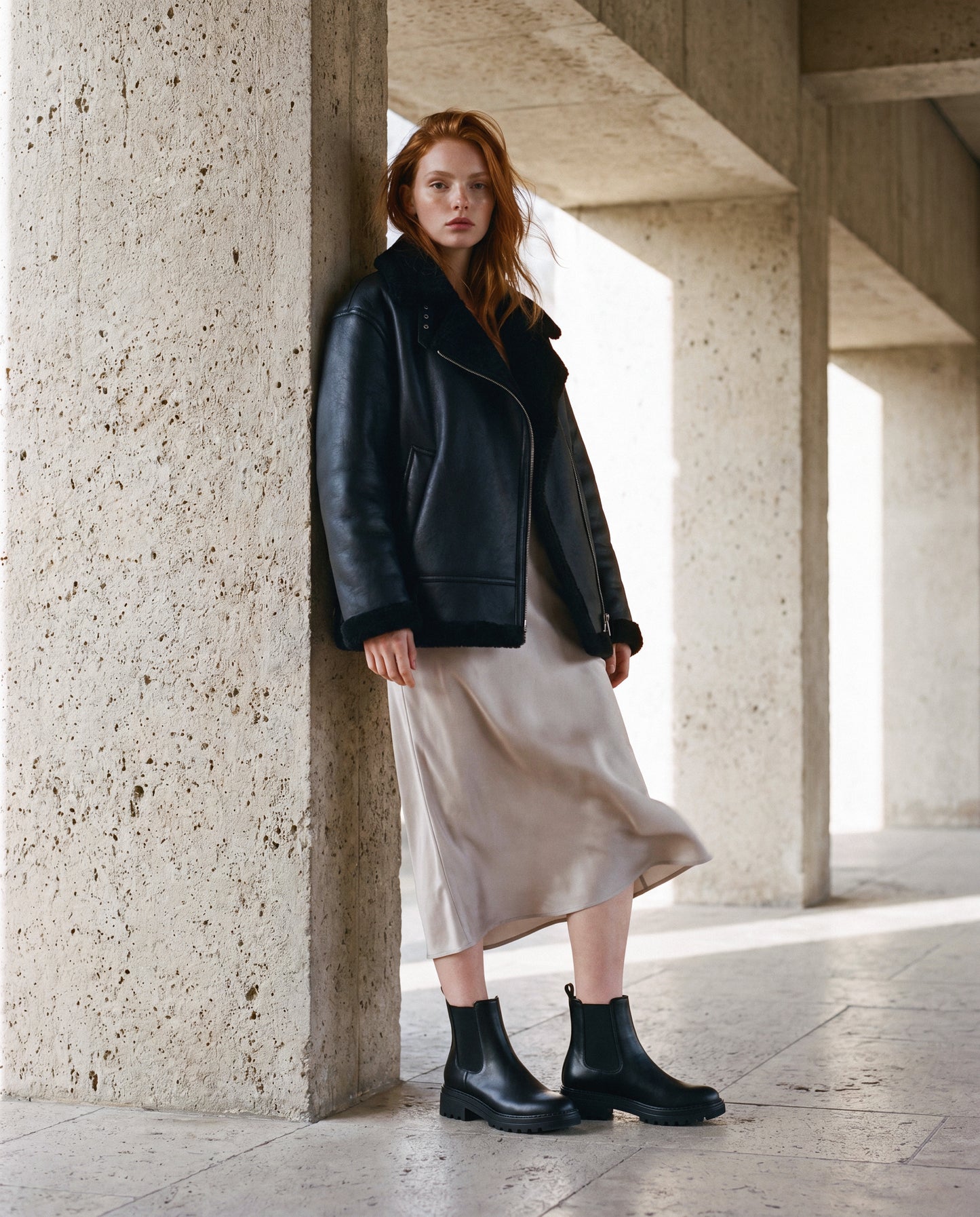 EVIE Black vegan Chelsea boot pair — women’s vegan ankle boot in all-black with lug sole and elastic side panels, NAE Vegan Shoes