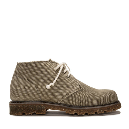 Vegan unisex boots green crafted from organic natural materials from NAE Vegan Shoes