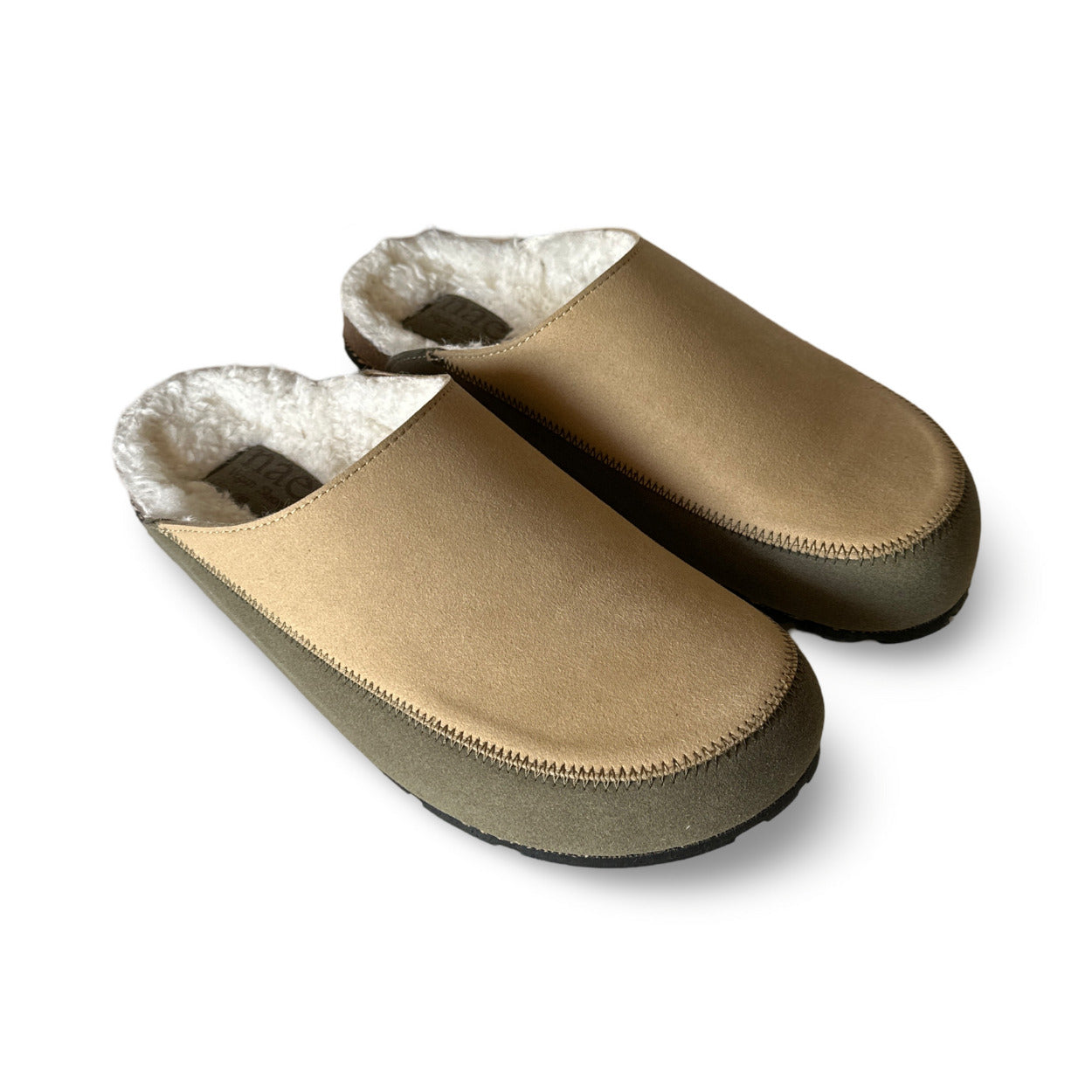Vegan slippers clogs padded flats unisex organic cotton cork microfiber supple