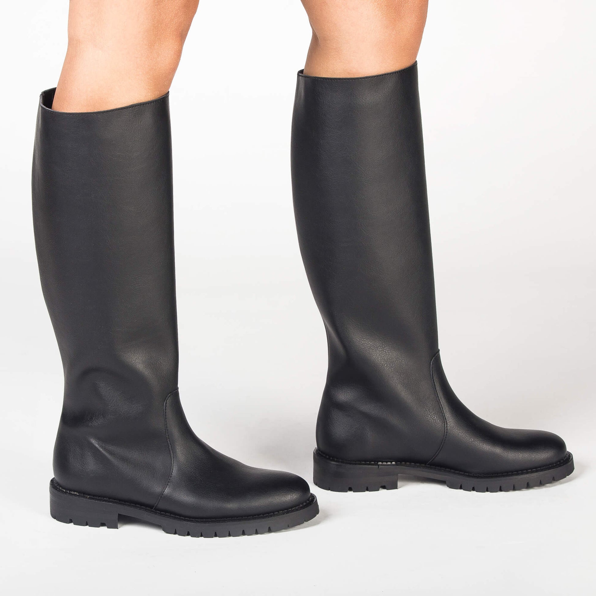 Vegane Boots eleganten kniehohen Stiefel mit atmungsaktiv Futter Rutschfestsohle | NAE