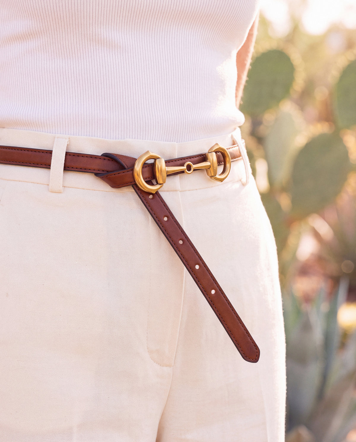 Women's Desserto® Vegan Belt Bisbal Brown