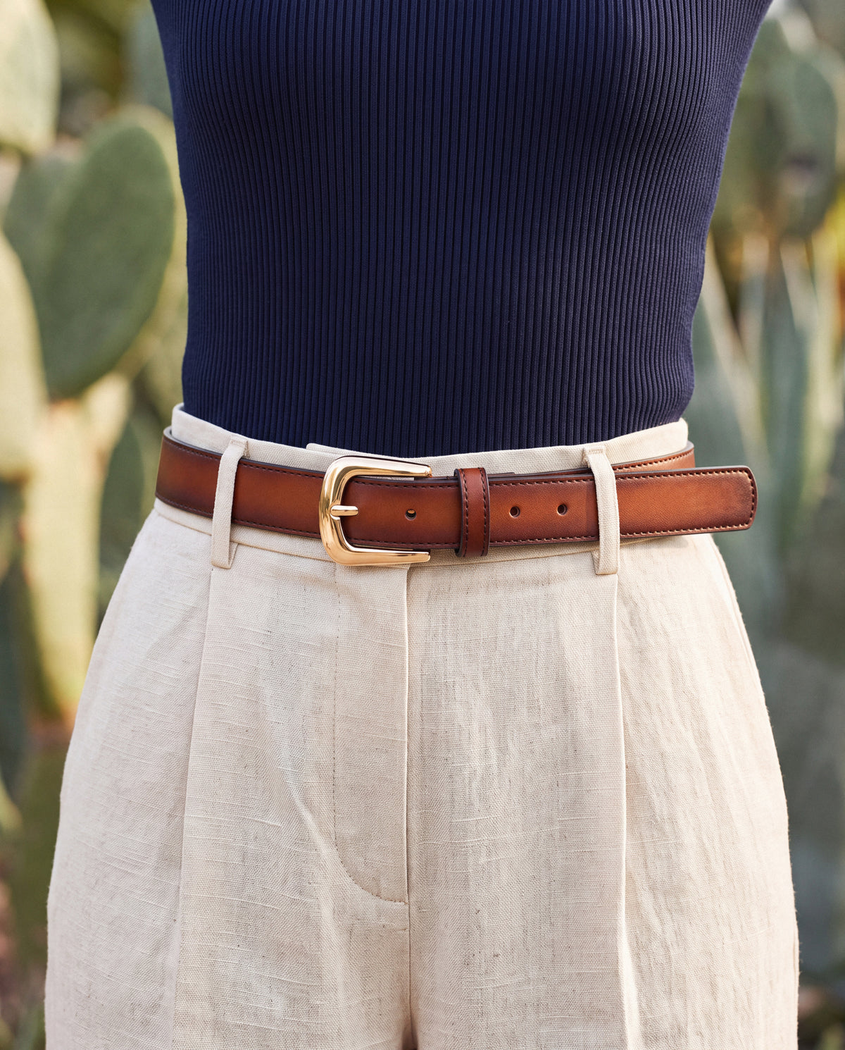 Veganer Desserto® Gürtel für Damen Garriga Braun