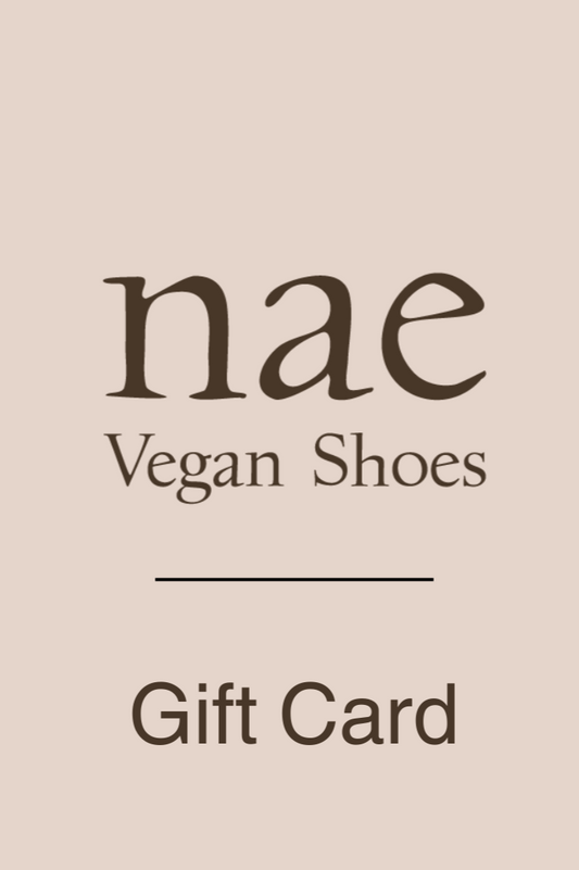 Gift card for a vegan friend is a good present | NAE Vegan Shoes