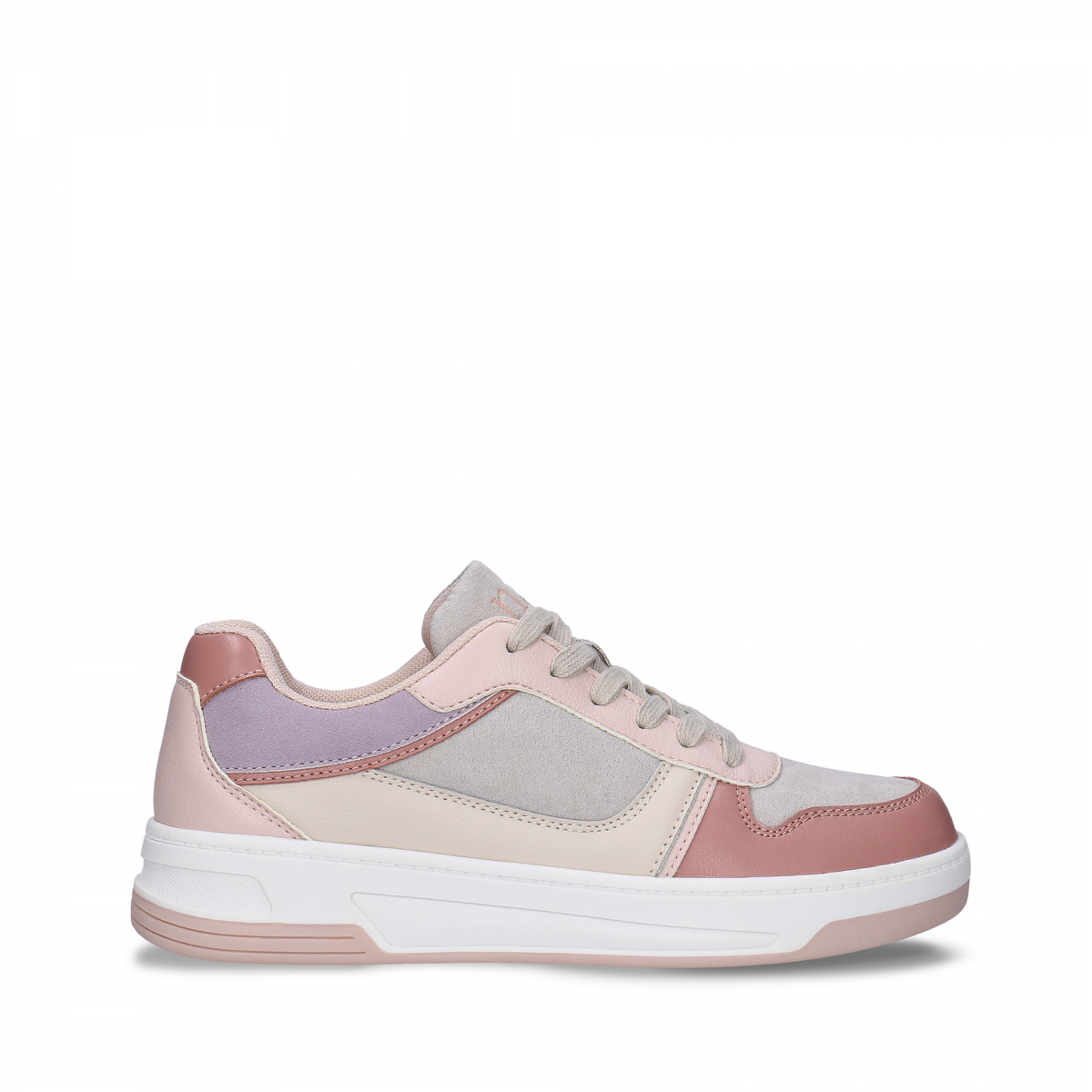 Vegan Sneakers | Online Shopping | Dara Pink lace-up basic sport shoe ...