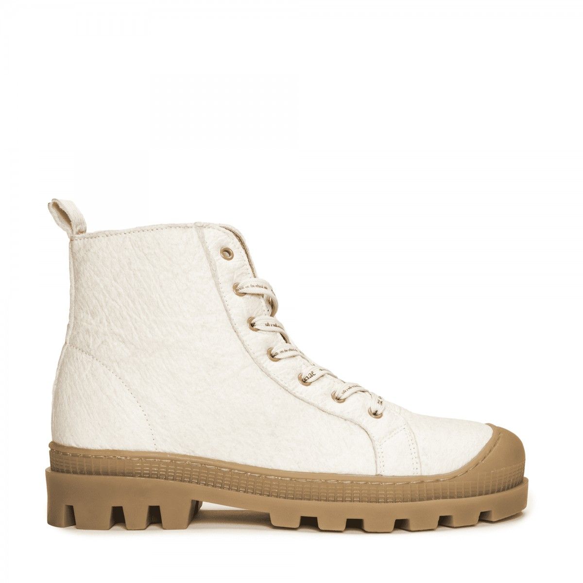 Vegan sneakers boots | Online Shopping | Noah Piñatex White high-top ...